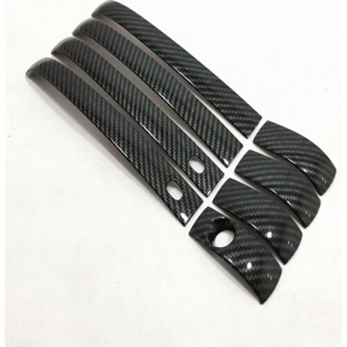 For Dodge Journey Fiat Freemont 2013-2016 2017 2018 ABS Carbon fibre Car door protector Handle Decoration cover trim accessories