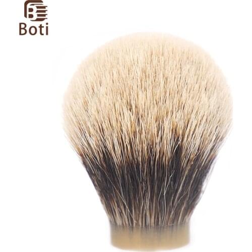 Boti brush-SHD HOOK Finest Two Band Shaving Brush Knots Gel Tip Bulb Type Mens Beard Shaping Tool Round Chassis