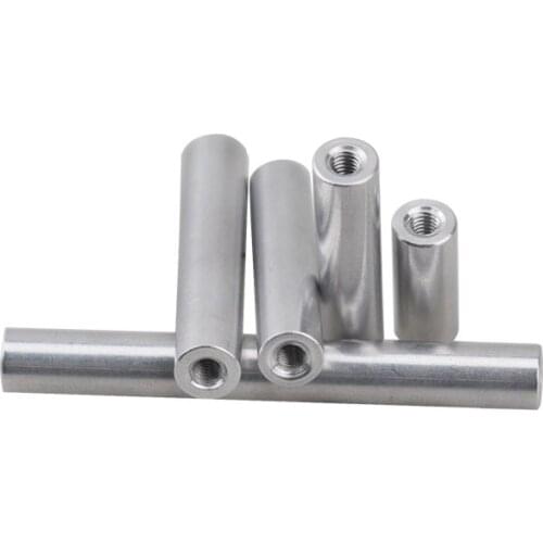 20PCS Round Aluminum Rods Dia.8*M5*10/12/15/20/25/30/35/40/50/60/80mm Aluminum Alloy standoff spacer Spacing screws for RC Parts