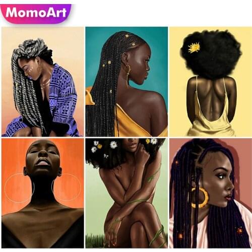 MomoArt Diamond Painting Woman Cross Stitch Kits Diamond Mosaic Portrait New Arrival Sale Embroidery Rhinestones Handmade Gift