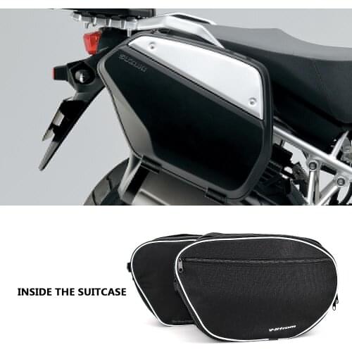 Motorcycle luggage bags Expandable Inner Bags Black Trunk Inner Bags For SUZUKI V-STROM DL1000 DL 1000 V strom DL650 2014-2020