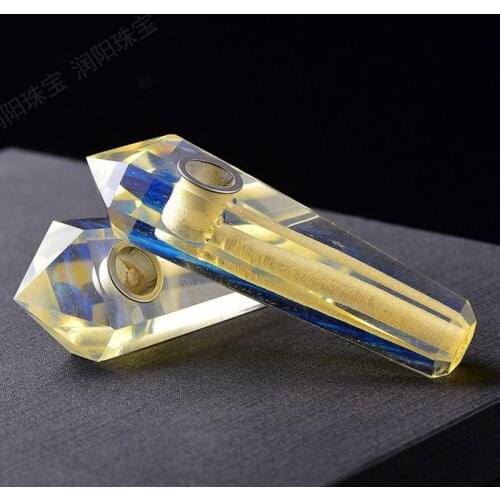 Natural Quartz Smoking Pipe Smoking Accessories Pipes for Smoking Weed Quartz Banger Dab Rig Banger Gift for Men Herbal Smoke