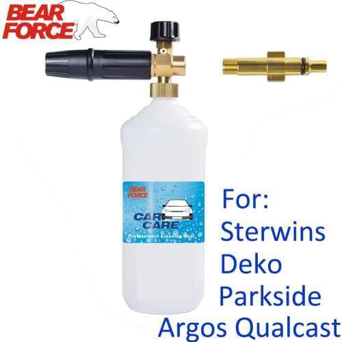 Snow Foam Lance Car Wash Foam Maker High Pressure Soap Foamer Foam Generator for Sterwins Deko Parkside Argos Qualcast sink