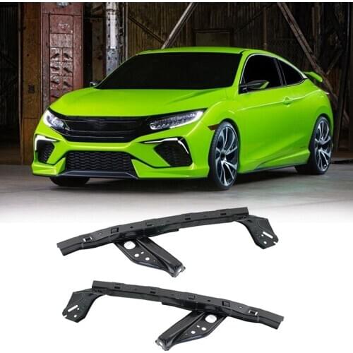 Car Front Left & Right Outer Upper Bumper Bracket for Honda Civic 2012-2015 71140TR0A00 71190TR0A00