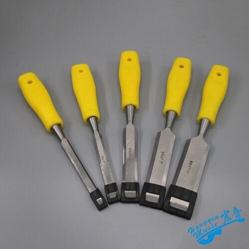 Professional Manganese Steel Guitar Chisel Tools Assorted Wood Working Carving Chisels Rugged Handle Gouge Skew Sculpting Tool