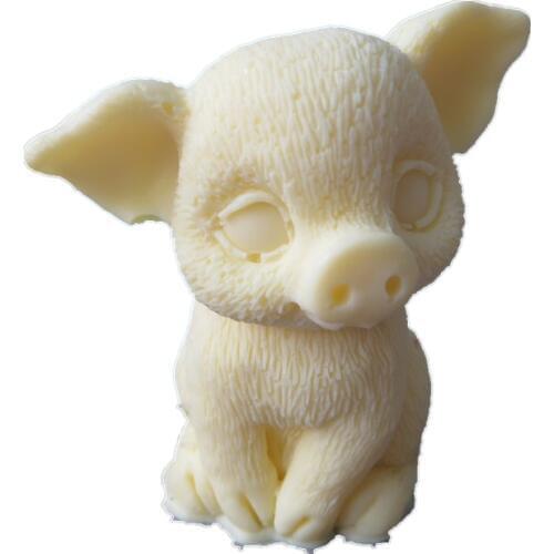 3D Silicone piggy mold for soap making fondant animals mold cake decoration soap molds cake tools chocolate mousse cake molds