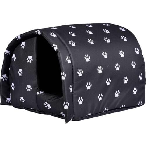 Outdoor Waterproof Pet Dog House Warm Cat House With Inner Pad Foldable Pet Shelter Portable Pets Cat Dog House Tent