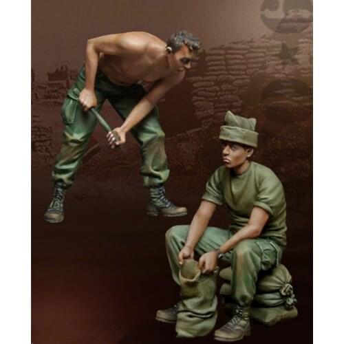 1:35 Resin Figure Model Kit Unassambled Unpainted X275(2 FIGURES)