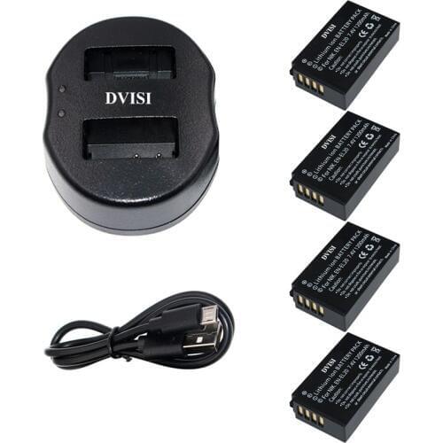 4PCS 7.4V 1.2Ah EN-EL20 EN EL20 ENEL20 Rechargeable Batteries with USB Charger for NIKON 1 J1 J2 J3 S1 Digital Camera Battery