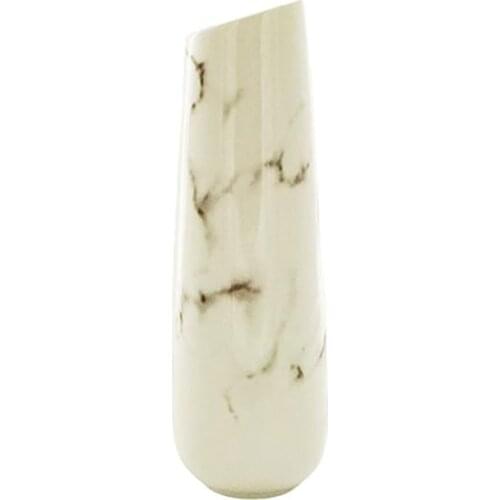 Artliving White Ceramic Vase Elegant Design For Home Decor