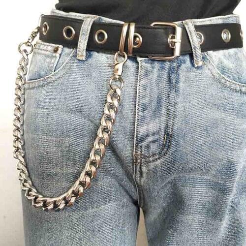 Pants Chain Punk Silver Hip Hop Key Chains Unisex Hipster Jean Pant Wallet Chain Gothic Trousers Keychain