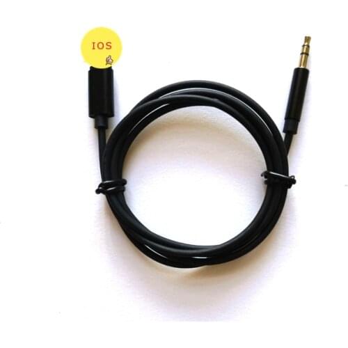 Black 1M For iPhone to 3.5mm Aux Cable Jack Male Cable Car Converter Headphone Audio Adapter For iPhone 11 Pro XS Max X XR 8 7