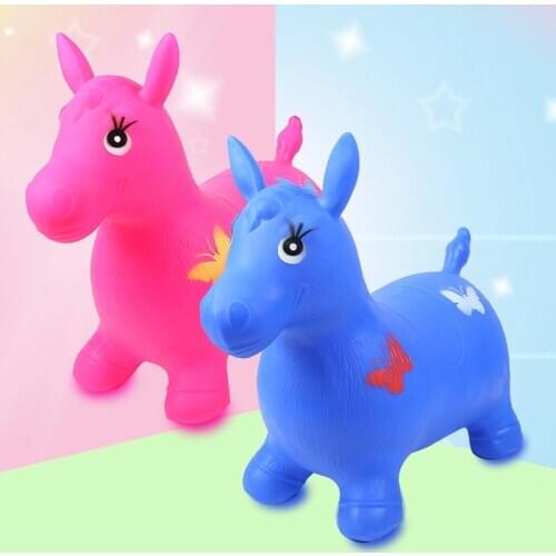 Childrens Toys Outdoor Jumping Deer Thick Inflatable Animal Toy Rubber Throne Chair Juegos Inflables Toys Hobbies BE50AA