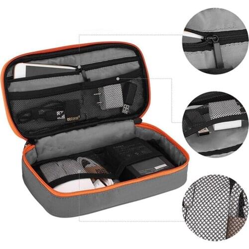 Travel Storage Multi-Function Digital Storage Bag Gadget Organizer Digital Pouch iPad Earphone