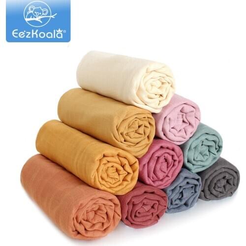 EezKoala Muslin Baby Swaddle Blanket Newborn Baby Bath Towel Swaddle Blankets Multi Designs Functions Baby Wrap Cloth diaper