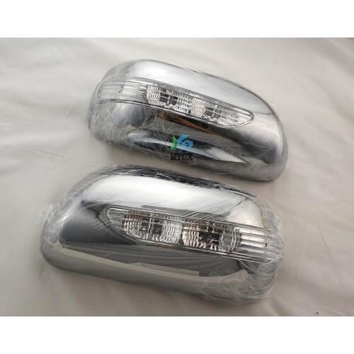 Chrome Car Styling Door Mirror Cover Rearview Overlay With LED Lamp 2005-2008 For Toyota Yaris Accessories
