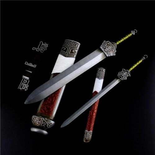 Alloy sword toy, swordman, tyrant sword school, Tangmen Chunyang, night talk, egret, alloy weapon model set
