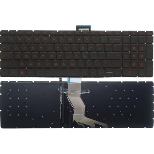 US Keyboard for HP 15-AX 15-AX000 15-AX100 15-AX200 15-AX033DX 15-AX016TX 15-AX030TX 15-AX020TX Laptop Keyboard with Backlit