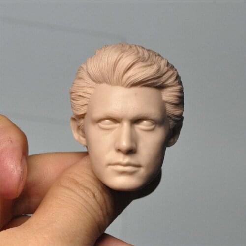 Blank Hot 1/6 Scale Peter Parker Head Sculpt Unpainted Fit 12" Figure