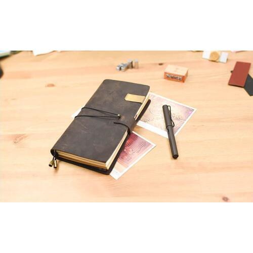 Rogge Pure handmade vintage and travel notebook NT really leather notebook can imprint yourself want picture or name NT