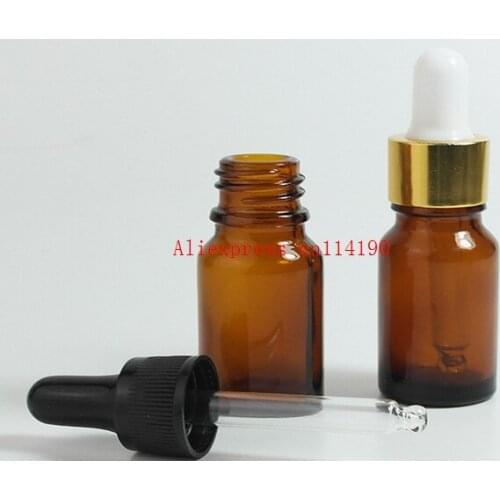 Wholesale 10ml brown essential oil glass pipette dropper bottles,coffee color glass dropper vial ,amber glass bottles