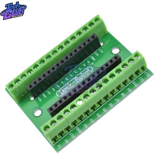 4PCS NANO V3.0 3.0 Controller Terminal Adapter Expansion Board NANO IO Shield Simple Extension Plate For Arduino AVR ATMEGA328P