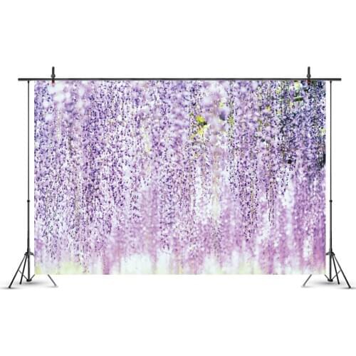 Lavender Flowers Wedding Party Photography Background Photo Booth Studio Decor