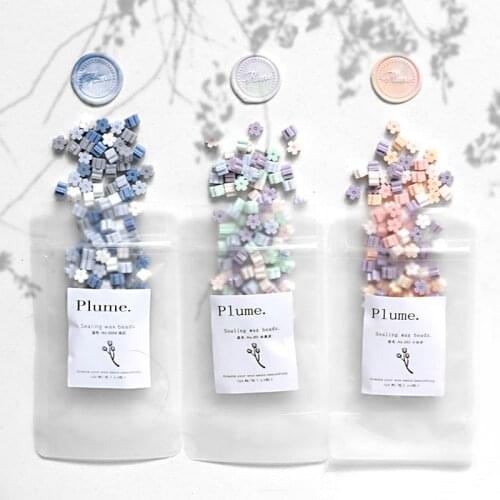 Ins Sakura Cherry Blossom Wax Seal for Sealing Beads for Envelope Wedding Jar Packaging Gifts Journal Postcard Stamp 120PCs