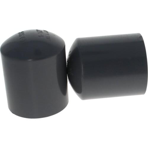 1-1/4 Inch UPVC Black Pipe End Cap Pipe Fitting Socket Slip 38/42/48/60mm Kitchen Bathroom Accessories