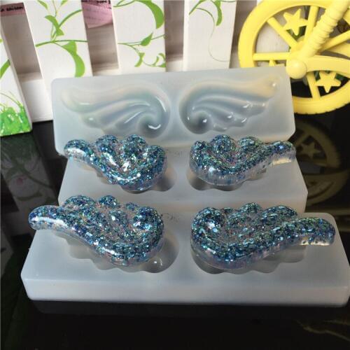 1Pcs Angel Wings Silicone Mold Fondant Cake Decorating Tools Sugarcraft Chocolate Candy Clay Mould Cupcake Mold