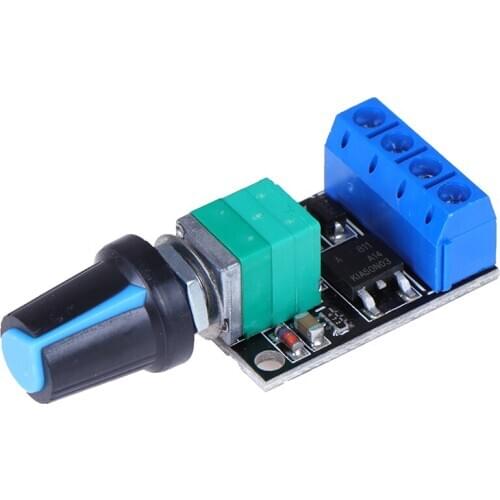 1 x DC 5V-16V 10A DC Motor Speed Controller Governor Stepless Speed Regulator LED Dimmer Speed Control for Home