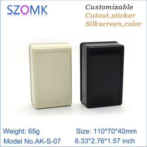 4 pcs, 110*70*40mm szomk electronics enclosure plastic junction box abs plastic portable switch box for electric project box