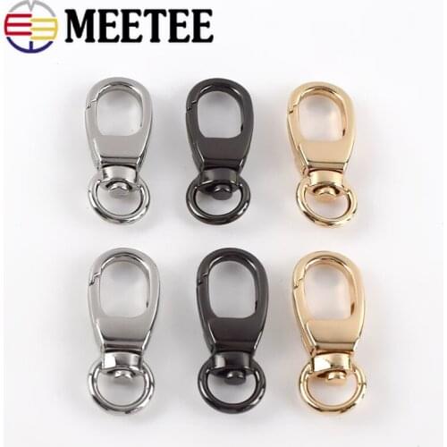 5/10pcs 9x46mm Metal Buckles for Strap BagDog Collar Webbing Swivel Lobster Clasps Trigger Snap Hook DIY Hardware Accessories