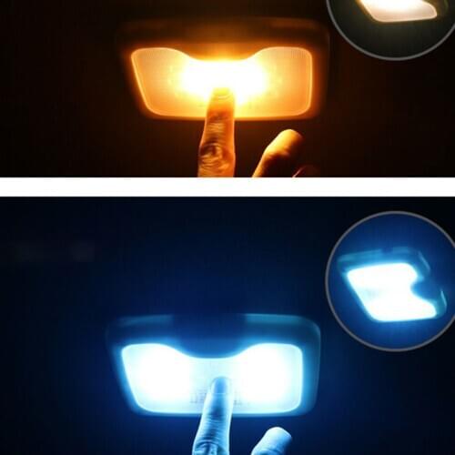 Car Magnetic Roof Light USB Charging Rear Row LED Car Interior Reading Lamp Trunk Home Car Ceiling Reading Light Color Random