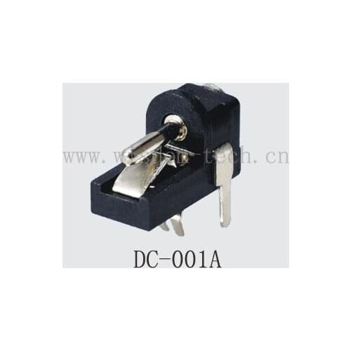 Free shipping 10pcs/lot DC001A DC jack/power charging socket female pin1.0/1.3/1.7*O.D.3.5/3.5/4 connector