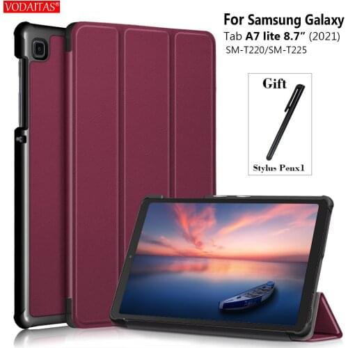 For Samsung Galaxy Tab A7 Lite 8.7 inch SM-T220 SM-T225 Smart Leather Flip PU Stand Case For For Samsung Galaxy Tab A7 Lite 8.7