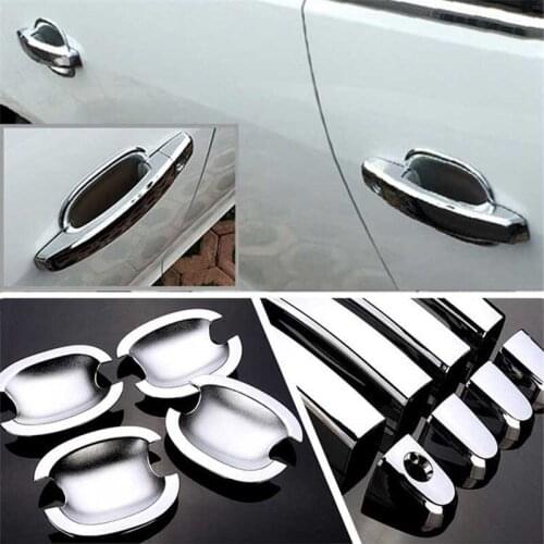 Non-Rusty Chrome Door Handle Bowl Cover Cup Overlay Trim For Chevrolet Malibu