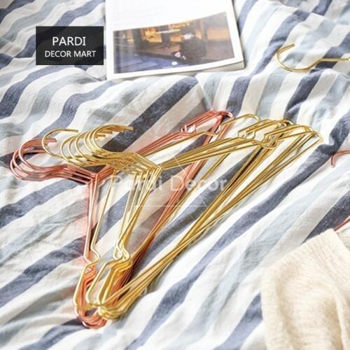 INS Hot Hangers Gold/ pink hanger simple style hanger clothes racks home decorations