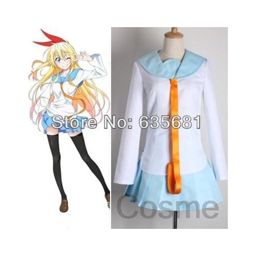 Cos Kill la Kill Nisekoi Chitoge Kirisaki Love Cosplay Costume Clothing Set Spring Sailor Suit Girl Daily School Uniform