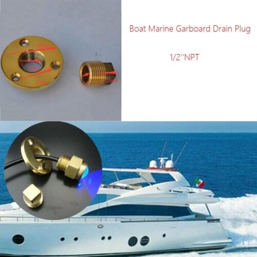 Cast Bronze Garboard Drain Plug For Boats - Fits 1 Inch Diameter Hole