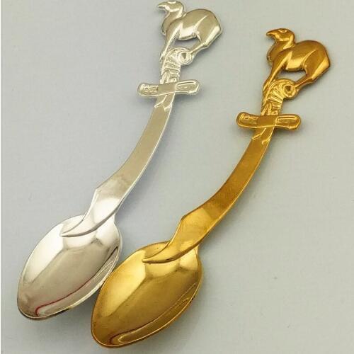Cute camel coffee spoon knife stainless steel creative tableware mini spoons Dessert Egg Melon Honey Saucier Spoons
