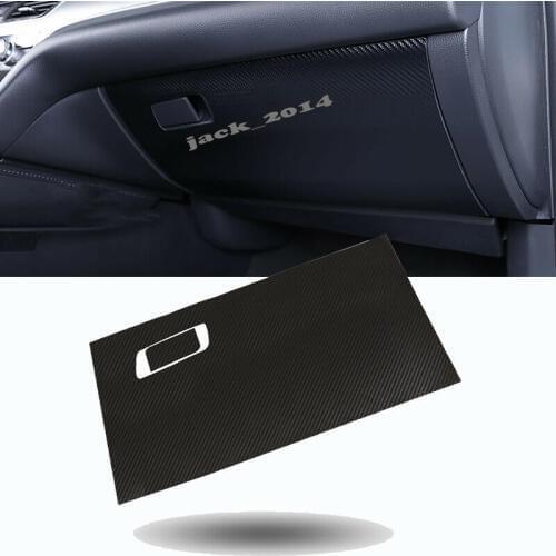 Carbon Fiber Sticker Storage Glover Box Trim 2pcs For 2018-2019 Honda Accord 10th