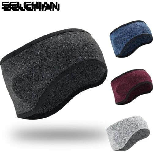 NEW Winter Headband Polar Fleece Wool Thermal Bandana Ear Warm Sweatband Headwear Hairband Moisture-wicking Headwrap Women Men