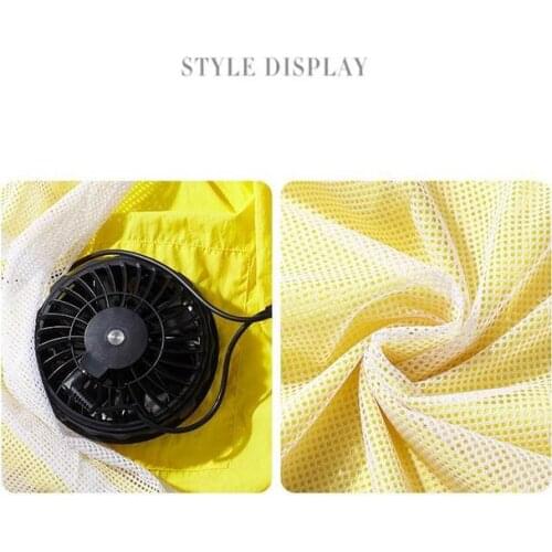 New Summer Outdoor Fan Summer Cooling Fan Clothing Refrigeration Air-conditioning Clothing USB Charging With Fan