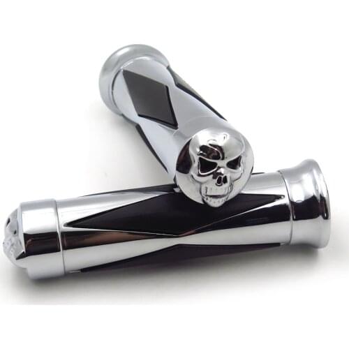 1" 25mm Diamond Style Grips Handlebar Grips For Harley davidson Softail Street Bob Aftermarket free shipping motorcycle parts