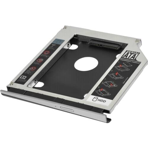 SATA 2nd Hard Drive HDD SSD Module Caddy Adapter for HP Probook 450 G3 With Bezel and Bracket