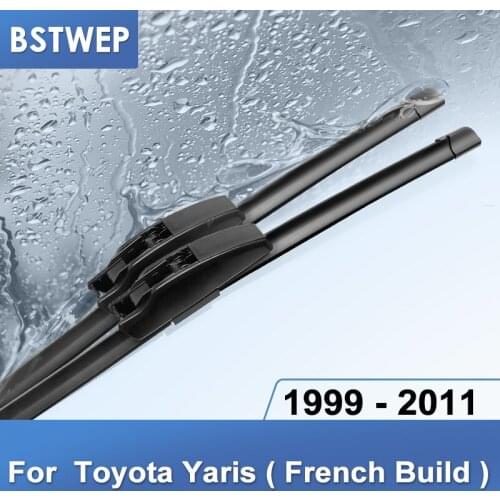 BSTWEP Wiper Blades for Toyota Yaris French Built Fit Hook Arms Model Year from 1999 to 2011
