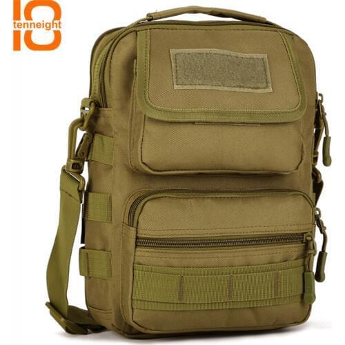 TENNEIGHT Outdoor tactical Crossbody bag men nylon sports Camping climbing Messenger bag Camo shoulder bag travel Bags