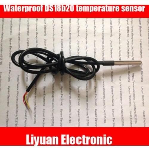 6 * 50mm stainless steel waterproof type DS18b20 temperature probe / 18b20 temperature sensor 1m