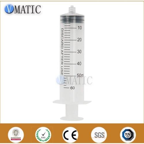 High Quality 10 Pcs 60ml 60cc Glue Dispensing Syringe Plastic Liquid Syringe
